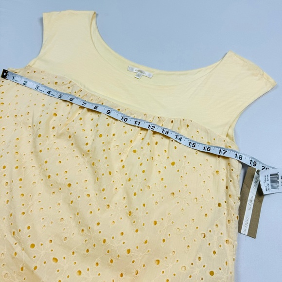 NWT Anthropologie Matty M Eyelet Embroidered Overlay Sleeveless Shift Dress - Picture 5 of 10